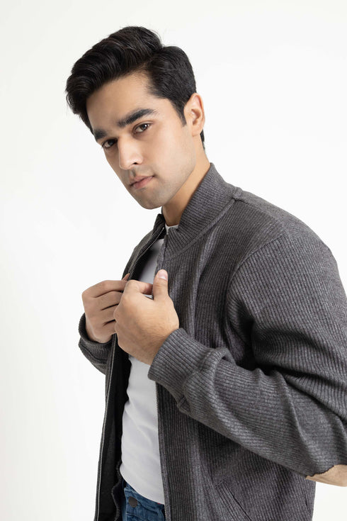 The Grey Mock Neck